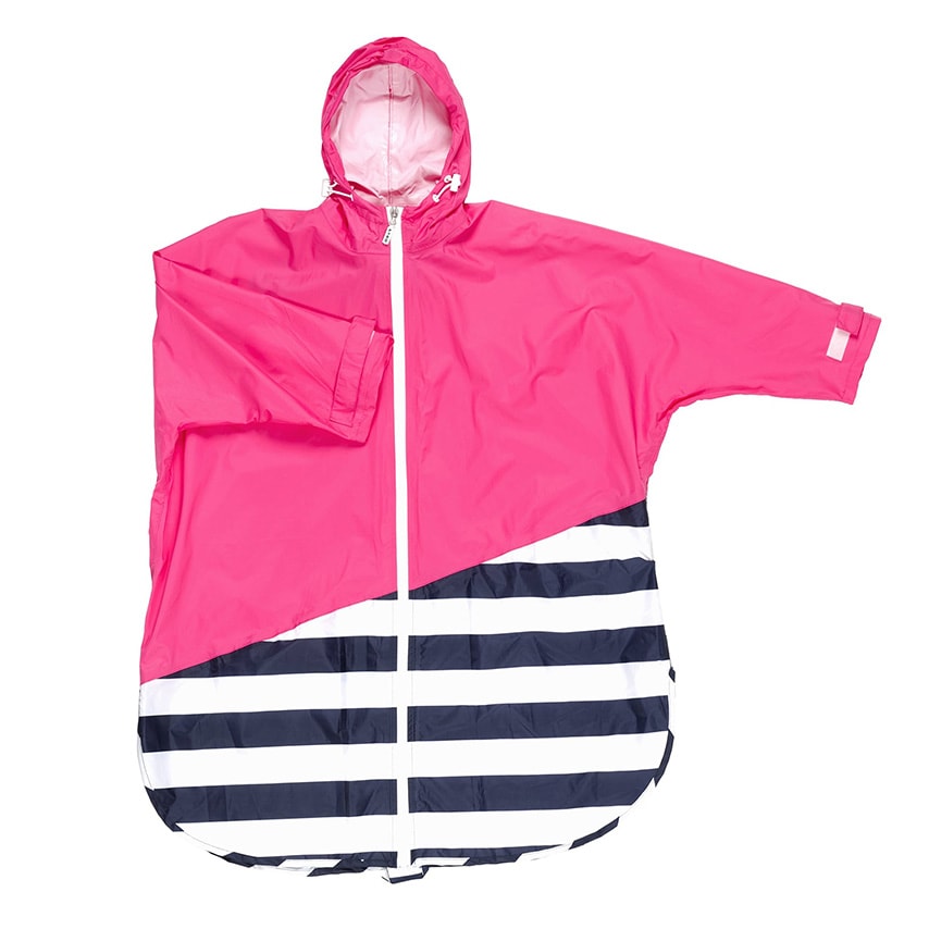 PORD Rainwear Kids130 Pink x Navy Border