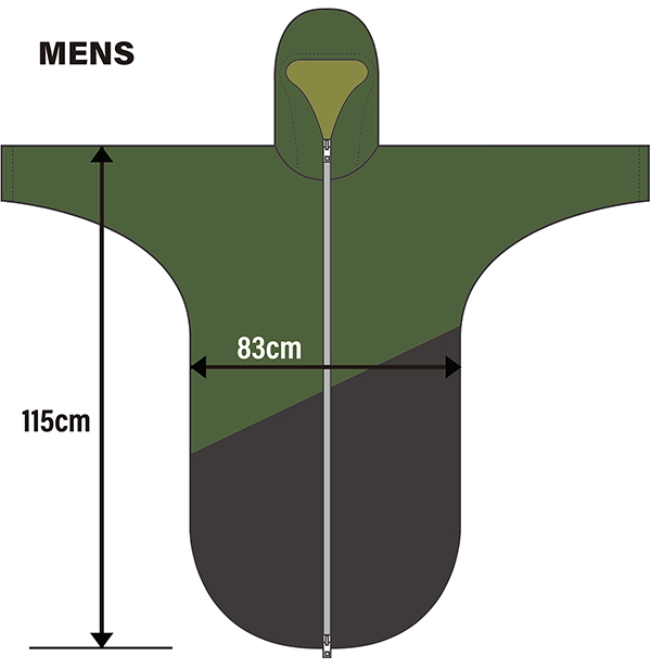 PORD Rainwear Mens Size Spec